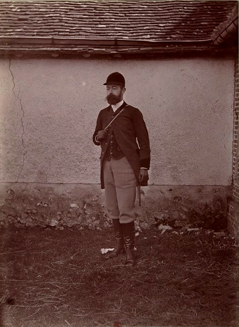 Maurice de Lestanville - Tiré de l'ouvrage L'Equipage du marquis de Chambray - Photos de Maurice de Gasté (1894) - Bnf (Gallica)